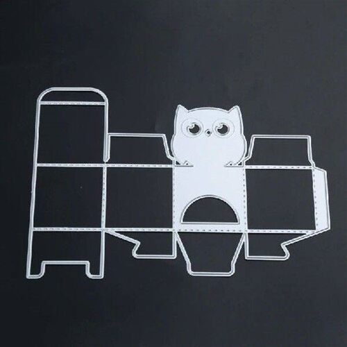 Owl 3D Candy Box Metal Cutting Dies Stencil DIY Embossing