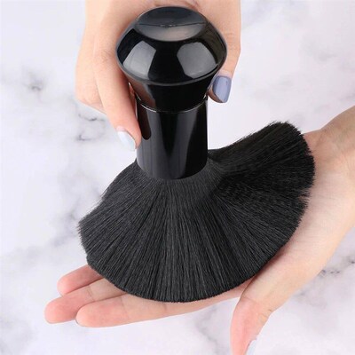 1PC Soft Neck Face Duster Barber Black Beard Brushes Hair Cl