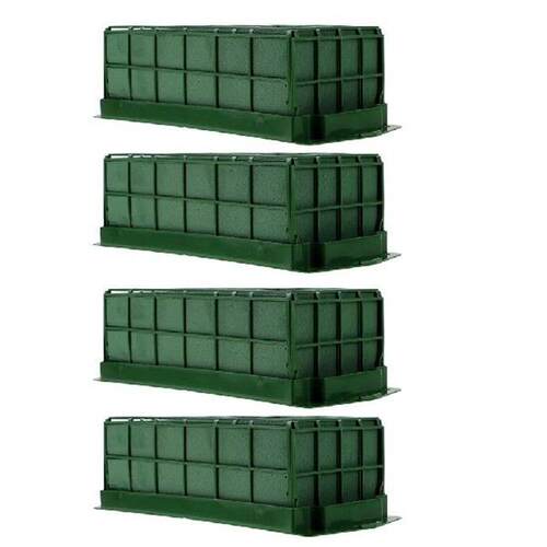 4 Pcs Rectangular Flower Mud Floral Foam Cage Flower