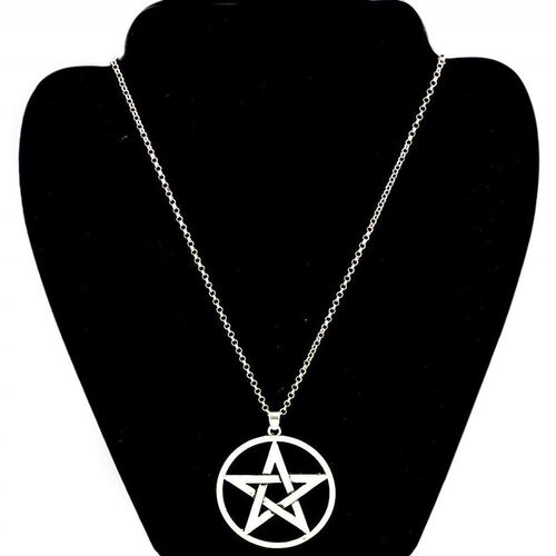 Goth Wicca Witch Pentacle Amulet Pentagram Pendant Women Nec