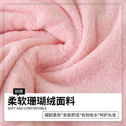 Double-layer thickened internet-famous quick-dry hair cap fo