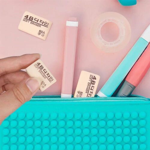 4B Yellow Small 50A Eraser Student Correction Tools Soft Rub