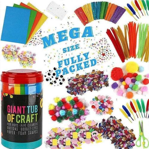 Arts and Crafts Supplies for Kids DIY Crafting School Kinder