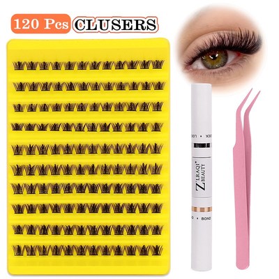 Cluster Lashes Natural Eyelash extension Volume Individual