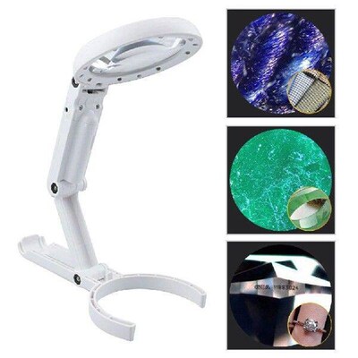 8LED Handheld Magnifier Dual Purpose Universal Handheld