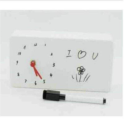 Memo Clock With Message Board and 1 Mark Pen table clock