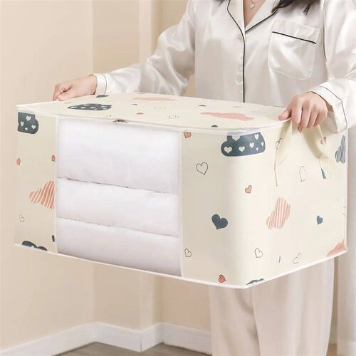 Large Capacity Clothes Storage Bag Organizer With Reinforced