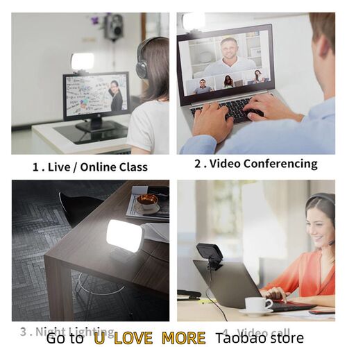 Mini Video Light Conference Live Streaming Kit Webcam Vlog P