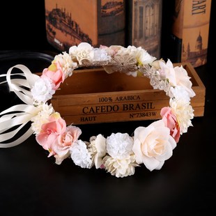 Boho Style Flower Headbands for Women Girls Floral Garland W