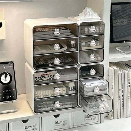 Desktop Drawers Stackable Storage Unit For Small Spaces