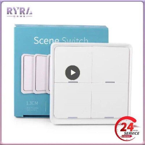 Tuya Smart Scene Button Switch Wireless Free Sticker 4-way