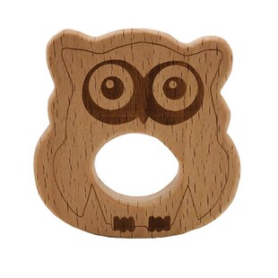 Baby Wooden Teethers Food Grade Beech Wood Animal Tortoise K