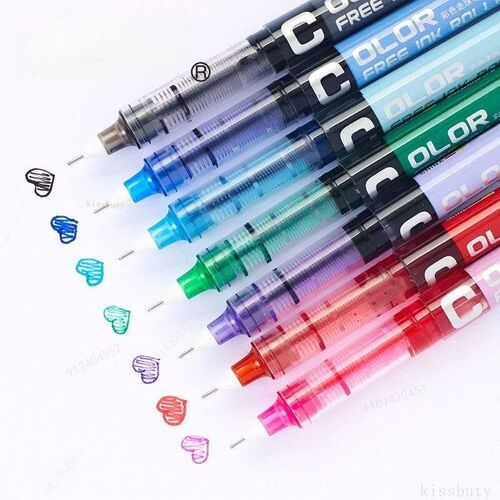 7pcs Precise Roller ball Pens,0.28/0.38/0.5mm Extra Fine Nib