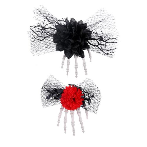 Halloween Ghost Hand Flower Hair Clip Decoration万圣节发夹装