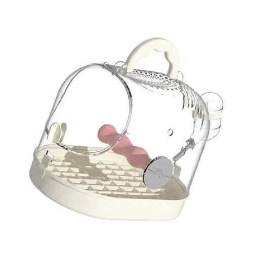 Bird Carriers Box with Bottom Grids for Outdoor Indoor