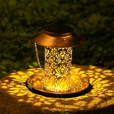 Bird Feeder Solar Outdoor Light Lands Light Garden urtyard V
