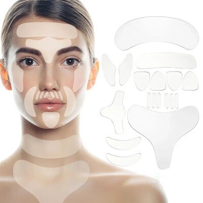 Reusable Silicone Wrinkle Removal Sticker Face Forehead Neck