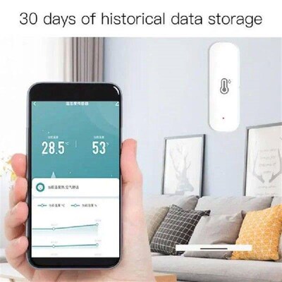 Tuya Smart Temperature And Humidity Sensor Mutifunctional