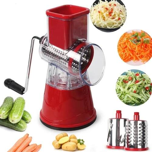 3-in-1 Rotary Food Slicer Chopper Cheese Grater Fruit Vegeta