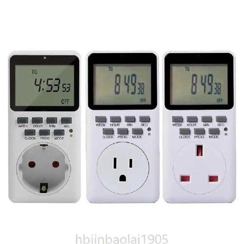 E74E Outlet Timer 7 Day Plug in Timer Outlet Indoor Digital