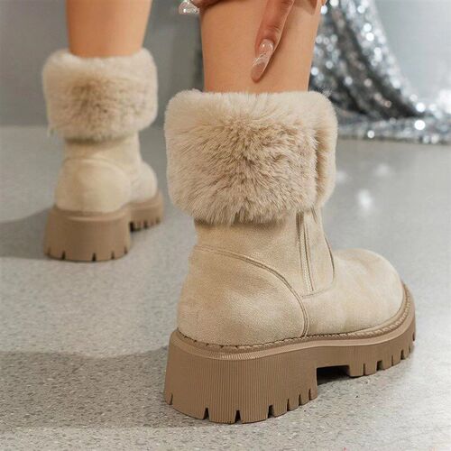 Winter Warm Shoes for Women 2025 Plus Size Thickly Padded Fu