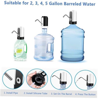 Electric Portable Water Dispenser Pump for 5 Gallon Bottle U