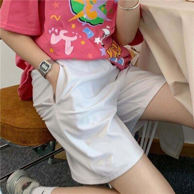 2021 Summer Shorts Women Elasticity Lovely Girls Korean Styl