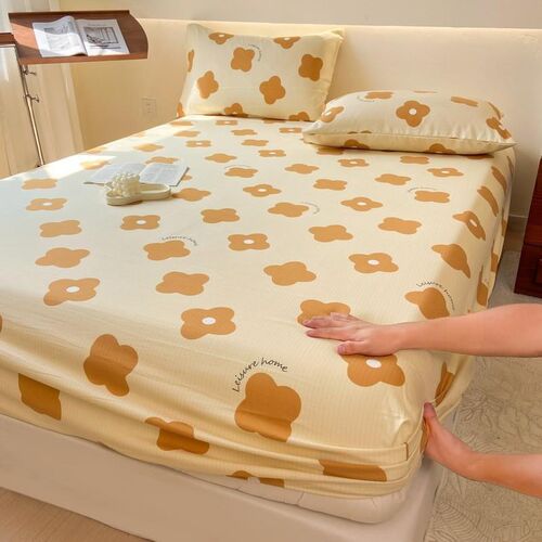 mattress cover bed sheet fitted single bedsheet elastic band
