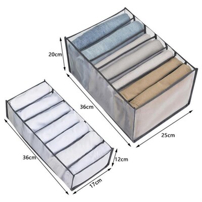 Clothes Organizer Jeans Storage Box Organizer Box Wardrobe C