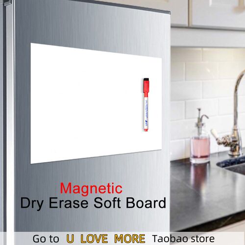 A4 Magnetic Dry Erase Board Fridge Markers WhiteBoard Sheet,