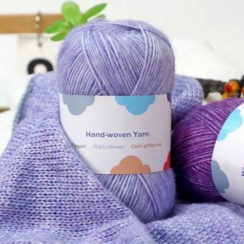 300g Colorful Bamboo Fiber Mohair Yarn Making Handmade Mater