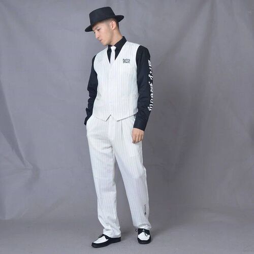 Hip Hop suit locking vest machine dance Clothing Vest + pant