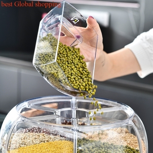 large safe sealed glass jar transparent square food storage