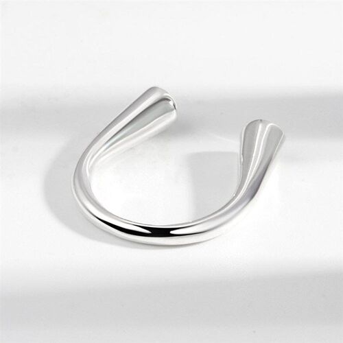 Irregular Metal Ring Simple Adjustable Finger Ring for Women