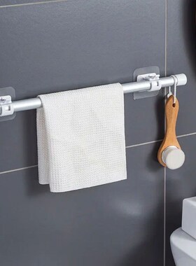 Self Adhesive Hooks Punch-free Curtain Rod Clip Hook Shower