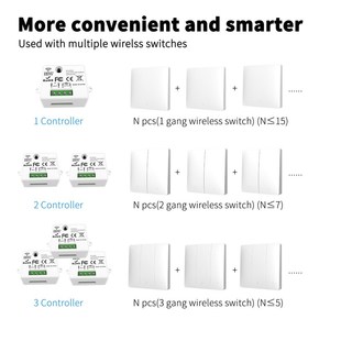 Self generating RF433 remote control switch can be attached
