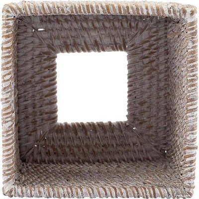 Rattan Nordic Square Tissue Boxes Storage Napkin Holder