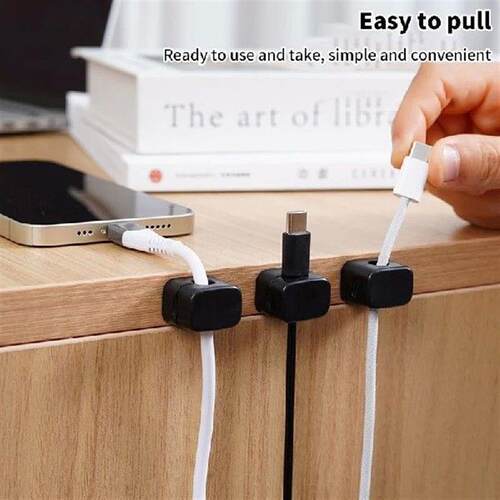 6/1PCS Magnetic Adhesive Cable Winder Cable Manager Cable