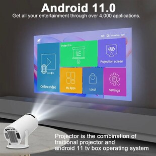Magcubic Projector Hy300 4K Android 11 Dual Wifi6 200 ANSI A