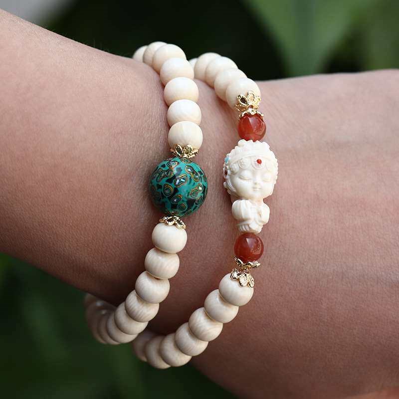Mammoth ivory 6*7mm * 50 barrel beads Wen play beads tsing y图片