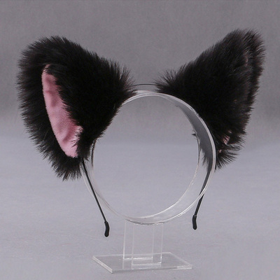 Cute Cat Fox Faux Fur Ear Hair Hoops Party Cosplay Hairband
