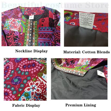 6XL Jacket Coat Women Fashion Summer Autumn Ethnic Floral Pr