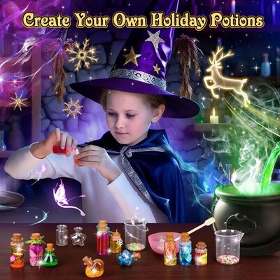 Advent Calendar 2025 for Girls 24 Days Magic DIY Potion Kit