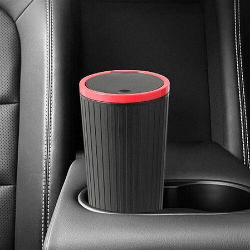 Car Trash Can Cup Holder Leakproof Car Interior Rubbish