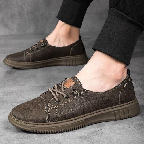 Mens Oversize 45 Handmade 46 Breathable Leather Soft Sole 47