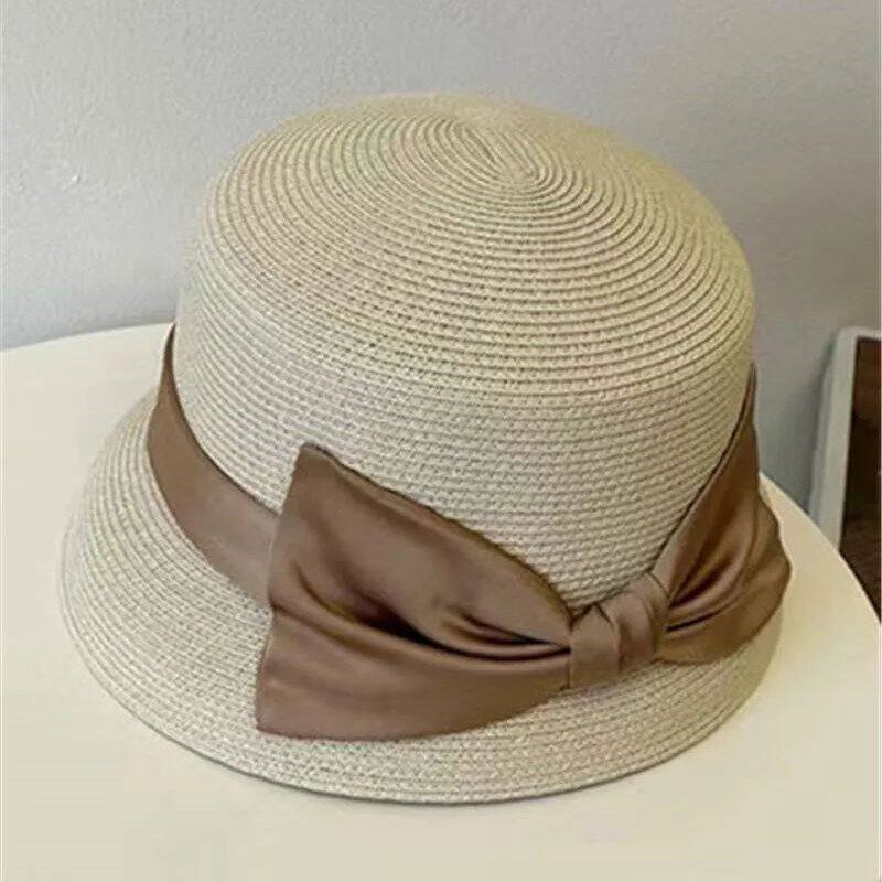 202403-2508937 japan ins chic summer grass Hepburn grace bow