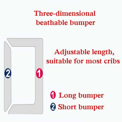 Baby Breathable Mesh Crib Liner  Fits Full-Size Four-Sided S