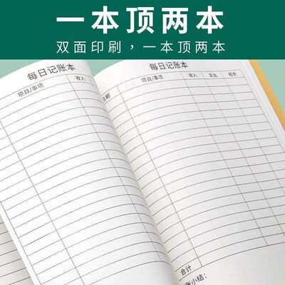 Daily Account Book for Business and Personal Finance, Record
