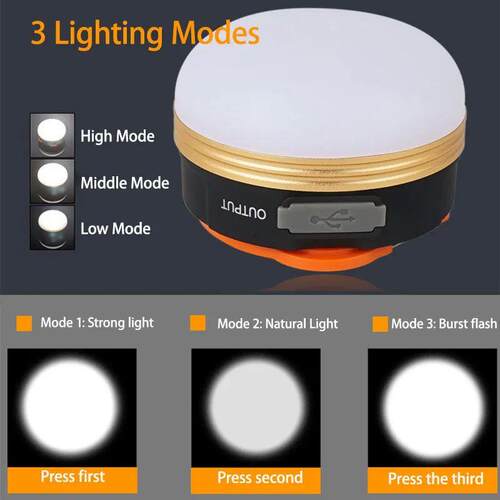 LED Lantern Portable Camping Light 3 Lighting Modes Campligh