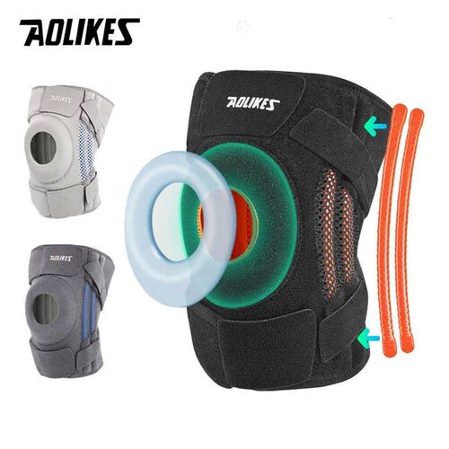 AOLIKES 1PCS Knee Brace with Side Stabilizers & Patella Gel